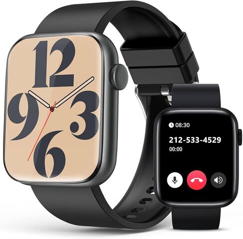 ساعات ذكية للنساء لضغط الدم، شاشة لمس كاملة الدقة 1.9 بوصة، متتبع اللياقة البدنية مع مراقب النوم والأكسجين في الدم لمعدل ضربات القلب، ساعة ذكية مقاومة للماء IP67، 123 جهاز تتبع للياقة البدنية لنظام Android iOS in Kuwait