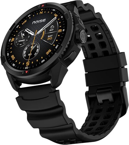 Noise Endeavour Pro Military Rugged Smartwatch, 28Days Battery, Built in GPS & Flashlight, Scratch Resistant, AI Companion, 1.5" AMOLED, 5ATM Water Resistant, 1Year Warranty (Carbon Black) in Saudi Arabia