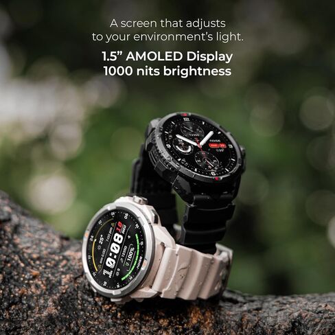 Noise Endeavour Pro Military Rugged Smartwatch, 28Days Battery, Built in GPS & Flashlight, Scratch Resistant, AI Companion, 1.5" AMOLED, 5ATM Water Resistant, 1Year Warranty (Carbon Black) in Saudi Arabia