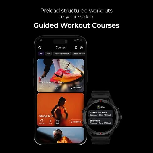 Noise Endeavour Pro Military Rugged Smartwatch, 28Days Battery, Built in GPS & Flashlight, Scratch Resistant, AI Companion, 1.5" AMOLED, 5ATM Water Resistant, 1Year Warranty (Carbon Black) in Saudi Arabia