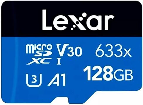 بطاقة Lexar LSDMI128BBNL633A عالية الأداء من السلسلة الزرقاء 633x microSDHC/microSDXC UHS-I (128 جيجابايت) in Saudi Arabia