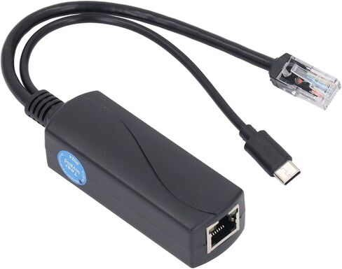 مقسم Gigabit PoE لـ Pi 5 & 5B، محول PoE إلى USB C، 5V 4A Type C، IEEE802.3af متوافق، موزع طاقة عبر إيثرنت عالي السرعة 1000 ميجابت في الثانية لـ 5 in Saudi Arabia
