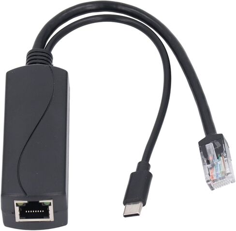 مقسم Gigabit PoE لـ Pi 5 & 5B، محول PoE إلى USB C، 5V 4A Type C، IEEE802.3af متوافق، موزع طاقة عبر إيثرنت عالي السرعة 1000 ميجابت في الثانية لـ 5 in Saudi Arabia