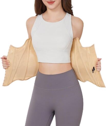 Slimessia Shapeline Flexy - مشد تدريب الخصر الفاخر، شبكة مسامية، عظم فولاذي قابل للتعديل، بيج in Saudi Arabia