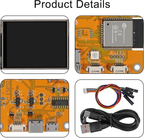2.8inch ESP32-2432S028R Display with Acrylic case Resistive Touchscreen 240x320 TFT ILI9341 Driver LCD Module WiFi+BT ESP32 Development Board for Arduino IoT in Saudi Arabia