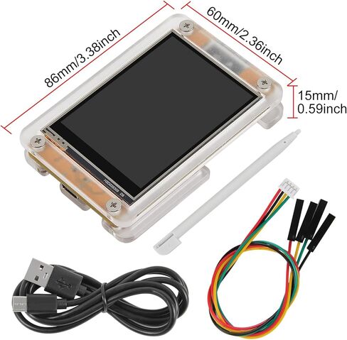 2.8inch ESP32-2432S028R Display with Acrylic case Resistive Touchscreen 240x320 TFT ILI9341 Driver LCD Module WiFi+BT ESP32 Development Board for Arduino IoT in Saudi Arabia