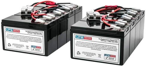 UPSBatteryCenter APC SU2200RM3U - RBC12 حزمة بطارية بديلة جديدة متوافقة in Kuwait