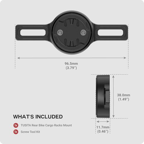 TUSITA Rear Bike Cargo Racks Mount Compatible with Wahoo TRACKR Radar in Saudi Arabia