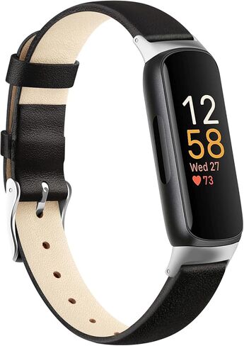 سوار جلدي متوافق مع Fitbit Inspire 3 Bands للنساء والرجال، أشرطة كلاسيكية من الجلد الأصلي الناعم لـ Fitbit Inspire 3/Inspire 2/Inspire HR/Inspire in Kuwait