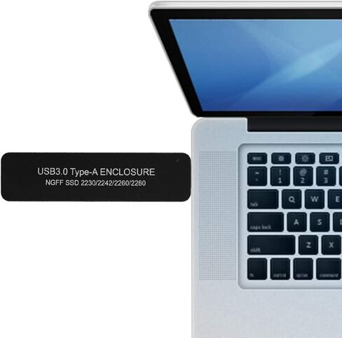 ASM1153E Portable U Disk Type USB3.0 Interface External M.2 NGFF SSD Enclosure(Black) (Not Inclube Hard Disk) in Saudi Arabia