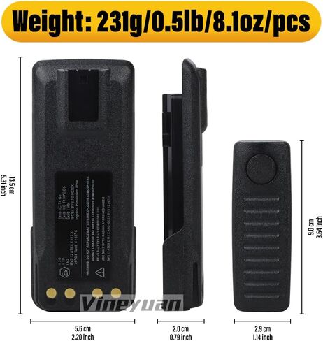 NNTN8359A IMPRES ATEX Battery for DP4000ex DP4401ex DP4801ex XIR P8608EX XIR P8668EX XPR7350Ex XPR7550Ex DGP8550E Fits Battery Part No. NTN8359 NNTN8359C in Saudi Arabia