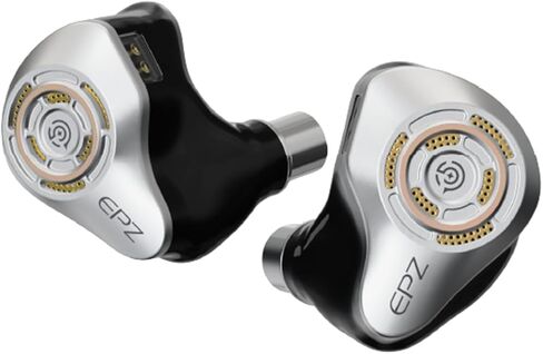 EPZ P50 1DD + 2BA + 2 Planar Hybrid Drivers HiFi IEM 3.5/4.4 قابس قابل للاستبدال 6N كابل سماعة أذن نحاسي كريستالي واحد مطلي بالفضة in Kuwait