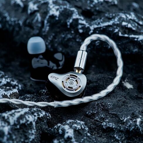 EPZ P50 1DD + 2BA + 2 Planar Hybrid Drivers HiFi IEM 3.5/4.4 قابس قابل للاستبدال 6N كابل سماعة أذن نحاسي كريستالي واحد مطلي بالفضة in Kuwait