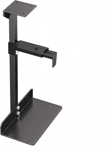 Under Desk and Wall Computer Mount, CPU Tower Holder Under Desk Mount Height & Width Adjustable, Computer Case Stand Holder Holds 46 lbs, 360° Swivel PC Mount, Under Desk CPU Holder Mount, White in Saudi Arabia