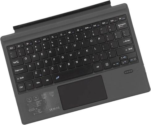 لوحة مفاتيح لاسلكية مع تجربة كتابة فعالة للوحة اللمس لجهاز Pro 7 Plus Pro 7 6 Black ABS Pub مناسبة للنظام بالكامل in Kuwait
