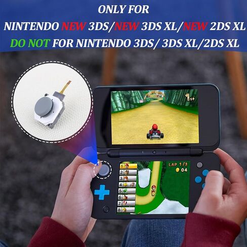 2Pack Joysticks Replacement for Nintendo New 3DS New 3DS XL Controller 3D Analog Sensor Module for Nintendo New 2DS XL Joystick Thumbstick Circle Pad Cap Replacement Accessories Part with Repair Tool in Saudi Arabia