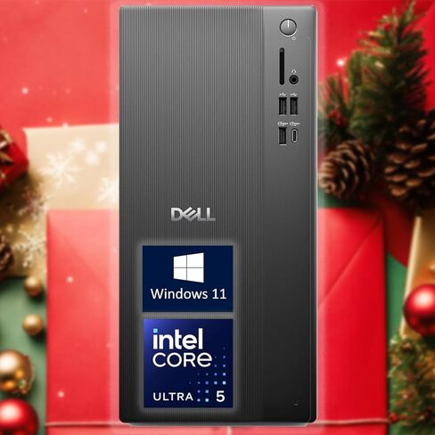 كمبيوتر مكتبي للأعمال برج Ect1250 من Dell | وحدة المعالجة المركزية Intel Core Ultra 5، 10-Core | ذاكرة وصول عشوائي DDR5 بسعة 32 جيجابايت، ومحرك أقراص PCIe NVMe SSD بسعة 2 تيرابايت | واي فاي 6، بلوتوث 5.4 | رسومات انتل الترا اتش دي | سلكي كيلو بايت وماوس in Kuwait