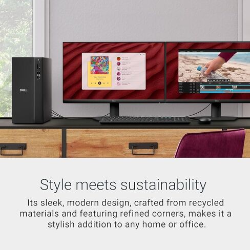 Dell Ect1250 Tower Business Desktop Computer | Intel Core Ultra 5, 10-Core CPU | 32GB DDR5 RAM, 2TB PCIe NVMe SSD | WiFi 6, Bluetooth 5.4 | Intel UHD Graphics | Wired KB & Mouse in Saudi Arabia
