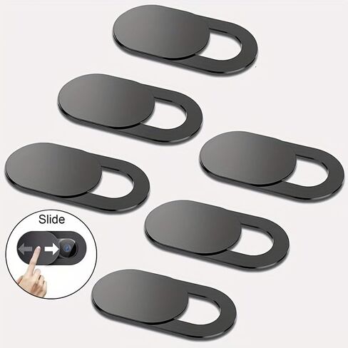 6-Pack Plastic Camera Privacy Protection Covers, Anti-Peep Design for Phones, Computers, and Cameras in Saudi Arabia