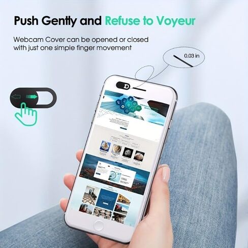 6-Pack Plastic Camera Privacy Protection Covers, Anti-Peep Design for Phones, Computers, and Cameras in Saudi Arabia
