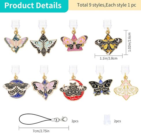 Anti Dust Plug Charm Type C USB C Dust Plug Charm with Alloy Aesthetics Pendant Cute Charging Port Protector for Phone Accessories in Saudi Arabia