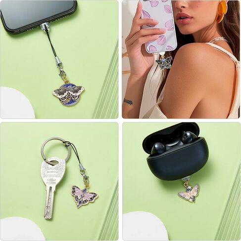 Anti Dust Plug Charm Type C USB C Dust Plug Charm with Alloy Aesthetics Pendant Cute Charging Port Protector for Phone Accessories in Saudi Arabia