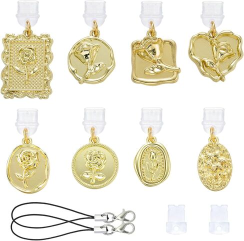 Anti Dust Plug Charm Type C USB C Dust Plug Charm with Alloy Aesthetics Pendant Cute Charging Port Protector for Phone Accessories in Saudi Arabia