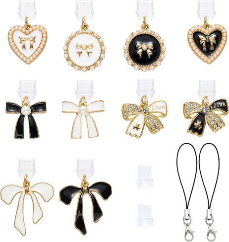 Anti Dust Plug Charm Type C USB C Dust Plug Charm with Alloy Aesthetics Pendant Cute Charging Port Protector for Phone Accessories in Saudi Arabia