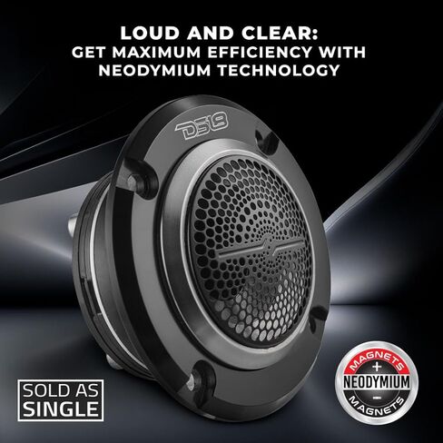 مكبر صوت DS18 PRO-TWN5 عالي الضغط من النيوديميوم سوبر بوليت 1.5 بوصة VC 400 بحد أقصى، 200 وات RMS، 4 أوم مع مكبرات صوت متقاطعة مدمجة هي الأفضل في سوق الصوت الاحترافي وVoceteo (مكبر صوت واحد) (متجدد) in Saudi Arabia