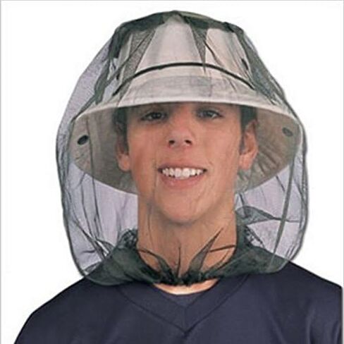 قطعتان من شبكة رأس البعوض، غطاء شبكي للوجه والرقبة من Bugs Gnats Noseeums شبكة شاشة لأي محب في الهواء الطلق - تناسب معظم أحجام القبعات in Saudi Arabia