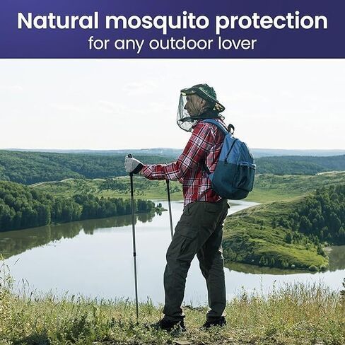 قطعتان من شبكة رأس البعوض، غطاء شبكي للوجه والرقبة من Bugs Gnats Noseeums شبكة شاشة لأي محب في الهواء الطلق - تناسب معظم أحجام القبعات in Saudi Arabia