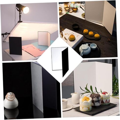 قطعتان من عاكسات الضوء القابلة للطي مقاس A4 من HOMSFOU للتصوير الفوتوغرافي، عاكس صور محمول ولوحات توزيع الضوء، ملحقات إضاءة الكاميرا للاستوديو والاستخدام الخارجي in Kuwait