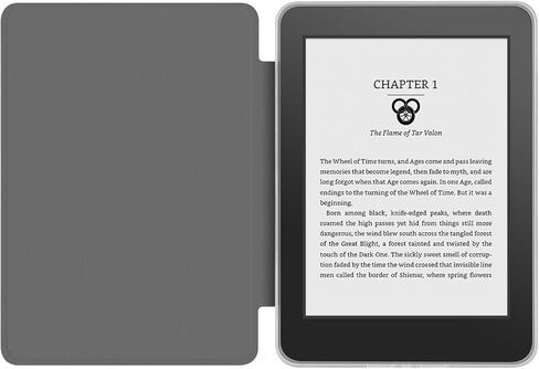 360 Degree Rotating Case for 7" Kindle Paperwhite (12th Generation-2024 Release), Detachable Magnetic Design Protective Adjustable Stand Cover Clear Back with Auto Sleep/Wake, Light Blue in Saudi Arabia