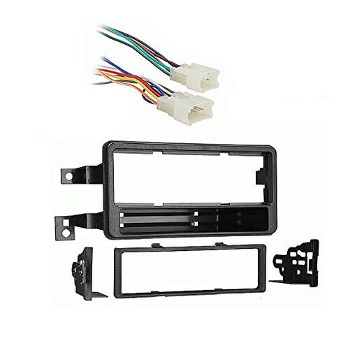Harmony Audio متوافق مع Toyota Sequoia 2003 2004 2005 2006 2007 Single DIN Stereo Harness Radio تثبيت Dash Kit in Saudi Arabia