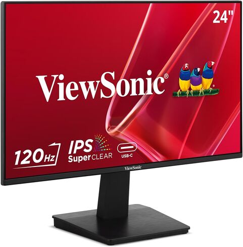شاشة فيوسونيك VA2448-MHU مقاس 24 بوصة بدقة Full HD 1080p IPS مع 120 هرتز، ومعدل تحديث متغير، والعناية بالعين، ومدخل HDMI وVGA وUSB C للمنزل والمكتب in Saudi Arabia