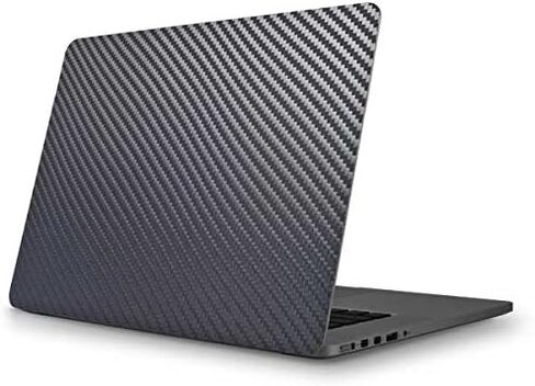 غلاف كمبيوتر محمول من Skinit متوافق مع جهاز MacBook Pro 13 (شاشة Retina 2013-15) - تصميم أصلي من ألياف الكربون الفضية in Kuwait