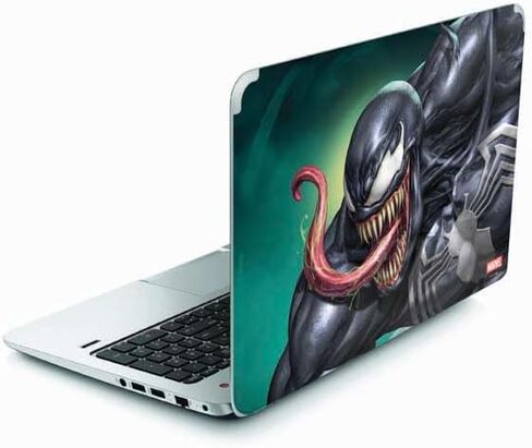 ملصق Skinit للكمبيوتر المحمول متوافق مع Envy TouchSmart 15.6in - تصميم Marvel Venom Symbiote المرخص رسميًا in Saudi Arabia