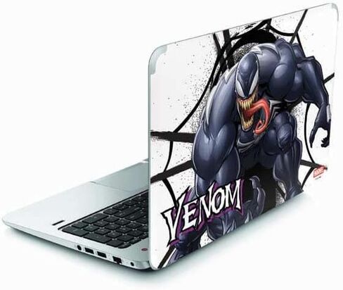 ملصق Skinit للكمبيوتر المحمول متوافق مع Envy TouchSmart 15.6in - تصميم Marvel Venom Symbiote المرخص رسميًا in Kuwait
