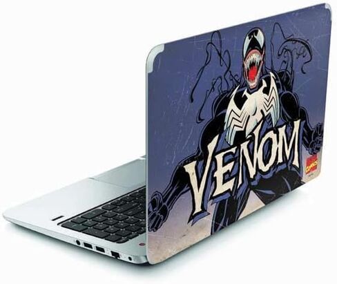 ملصق Skinit للكمبيوتر المحمول متوافق مع Envy TouchSmart 15.6in - تصميم Marvel Venom Symbiote المرخص رسميًا in Saudi Arabia