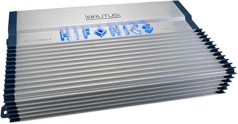 Hifonics BXX1200.4 Brutus 1000 Watt Super Class A/B مضخم صوت للسيارة ذو 4 قنوات مع مجموعة تثبيت كاملة ذات 4 قنوات in Kuwait