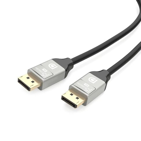 j5create VESA Certified 8K DisplayPort Cable, Supports DP 1.4, 4K@120Hz, 8K@60Hz, HDR for Gaming Monitor, TV, PC, Laptop - 6.6ft (JDC43) in Saudi Arabia