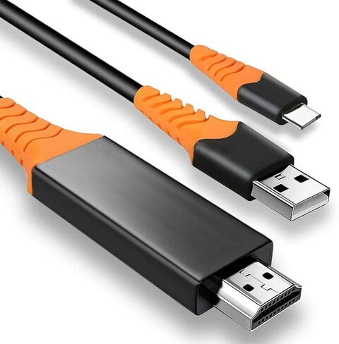 PRO USB Type-C HDMI Compatible with Samsung Galaxy Note 20+ 5G at 8k/4k Plus Power 6ft/1.8M Cable:Full 4k 2160p@60Hz/8k 7680x4320@30Hz Thunderbolt 3/4 in Saudi Arabia