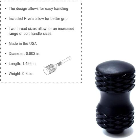 AnarchyOutdoors Little Bertha Bolt Knob for Outdoor Precision Shooters & Hunters Accessories in Saudi Arabia