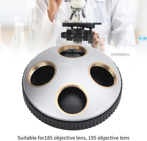 Objective Lens Adapter Microscope 4 Hole Adapter Objective Lens Revolving Nosepiece Converter with RMS Interface in Saudi Arabia