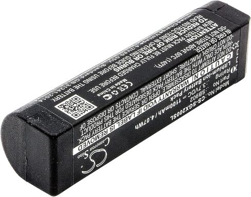 Cameron Sino Battery for SHURE GLX-D Digital Wireless Systems, GLXD1, GLXD2, MXW2 PN:SHURE SB902, SB902A 1100mAh / 4.07Wh in Saudi Arabia