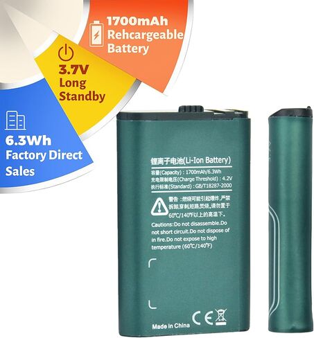 2 Pack HYT BL1715 BL1101 Replacement Li-ion Battery for Hytera HYT TC-320 TC320 Battery in Saudi Arabia
