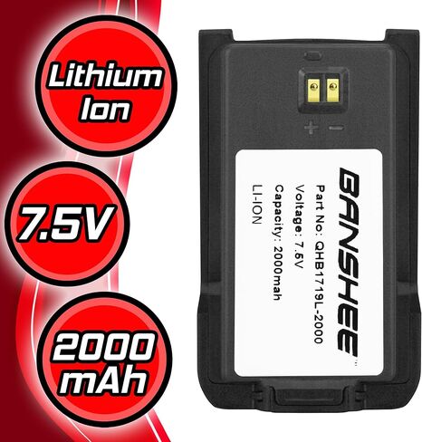 Banshee Replacement for HYT TC-508 Commercial Portable Two Way Radio Battery BL1719 2000mAh in Saudi Arabia