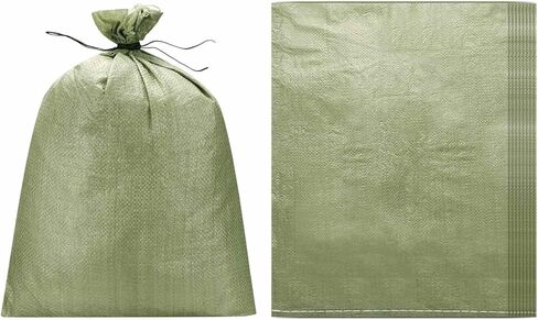 PATIKIL Heavy Duty Sand Bags, (23.6"x38.2", Gray) (10 Pcs), Empty Sandbags Woven Polypropylene Sandbags Sand Bags Suit for - Flooding Weight Construction Earth Bag Homes in Saudi Arabia