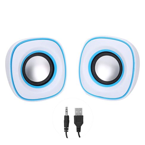 مكبر صوت USB صغير محمول ومكبر صوت ستيريو للكمبيوتر المحمول والكمبيوتر اللوحي MP3 MP4، أسود in Saudi Arabia