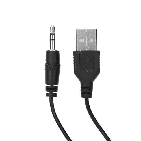 مكبر صوت USB صغير محمول ومكبر صوت ستيريو للكمبيوتر المحمول والكمبيوتر اللوحي MP3 MP4، أسود in Saudi Arabia